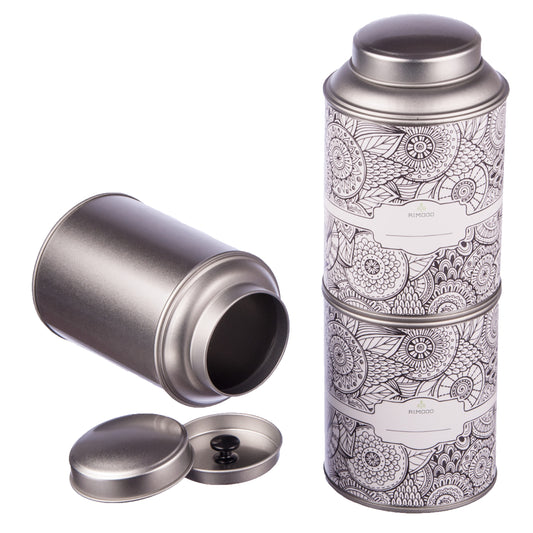 Teedosen mit extra Aromadeckel inkl. Etiketten