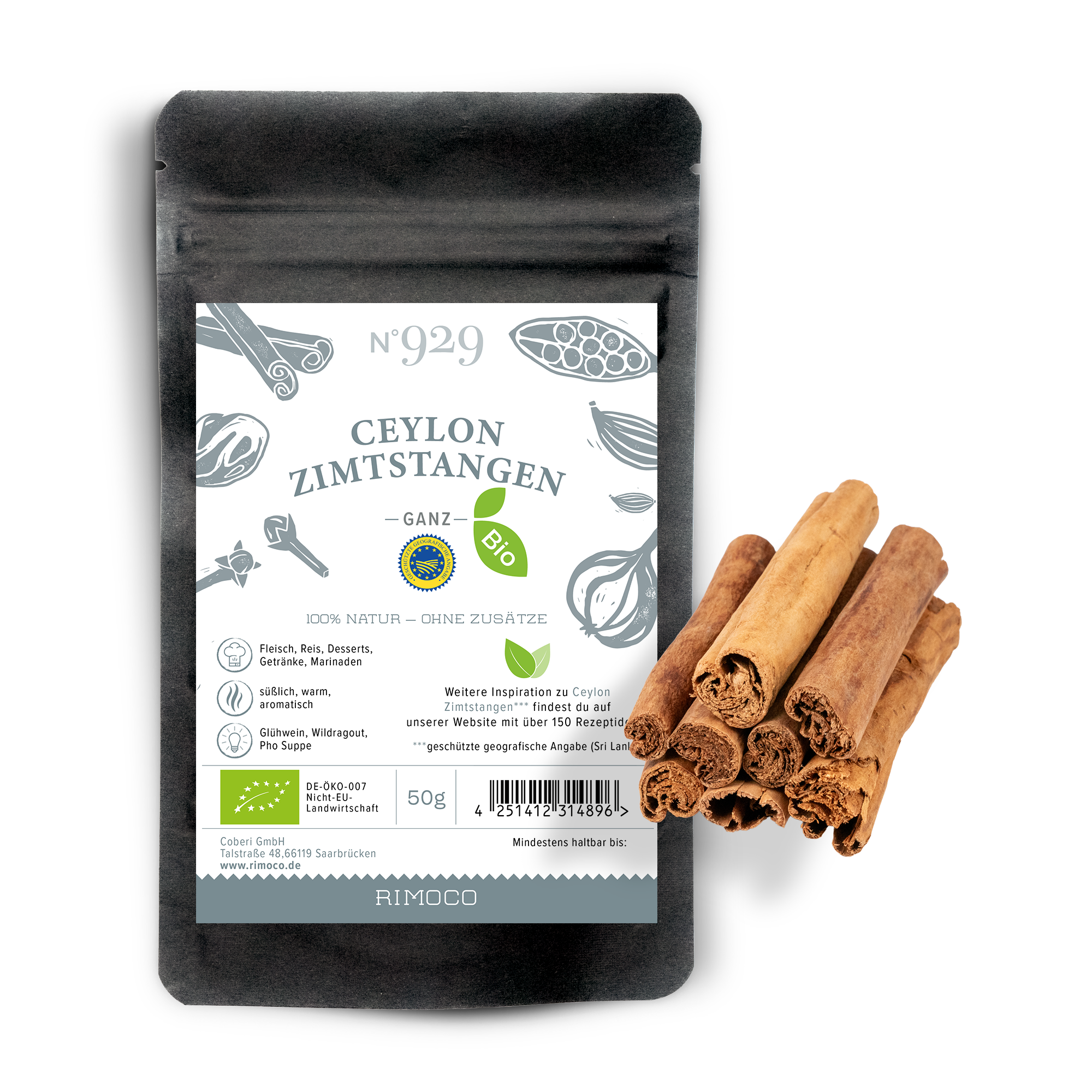 Bio Ceylon Zimtstangen