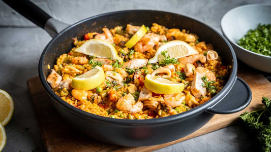 Paella Rezept mit Meeresfrüchten