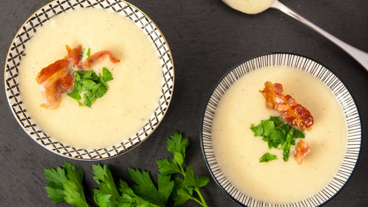 Schwarzwurzelsuppe mit Speck