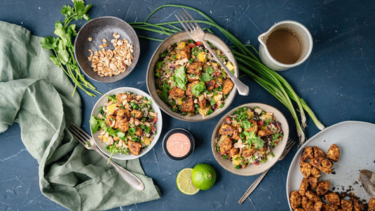 Mango-Bohnen-Salat mit Fruity Tofu Tempeh