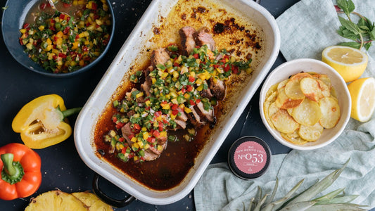 Steak mit Paprika-Zitronen-Salsa