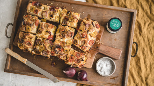 Sommerliche Focaccia mit Tomaten
