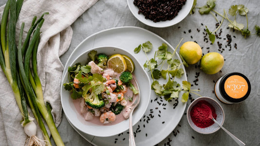 Fischcurry mit Kokosmilch und Purple Curry
