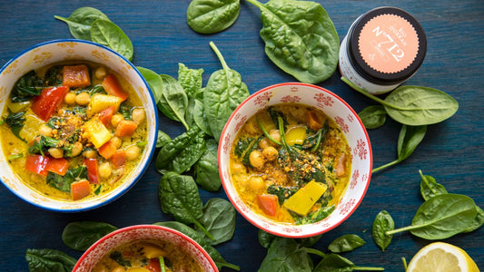 Spinat Kichererbsen Curry