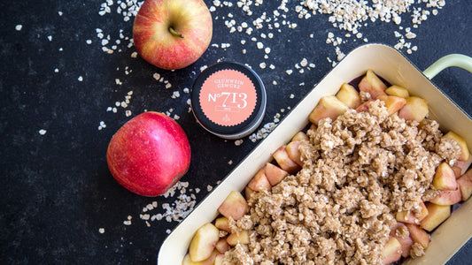 Apple Crumble mit Glühweingewürz