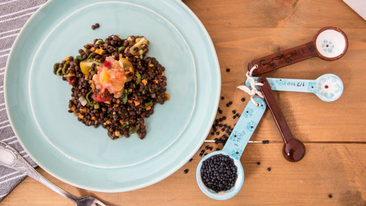 Linsensalat mit Mango Ingwer Chutney