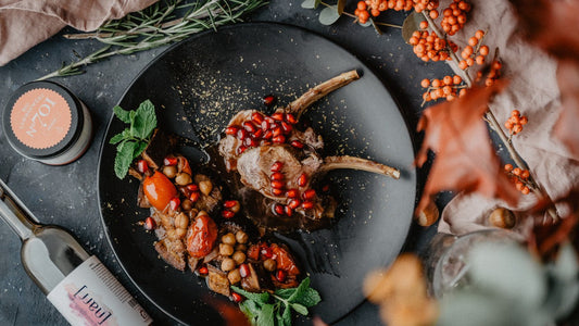 Lammkarree mit Granatapfelsauce 