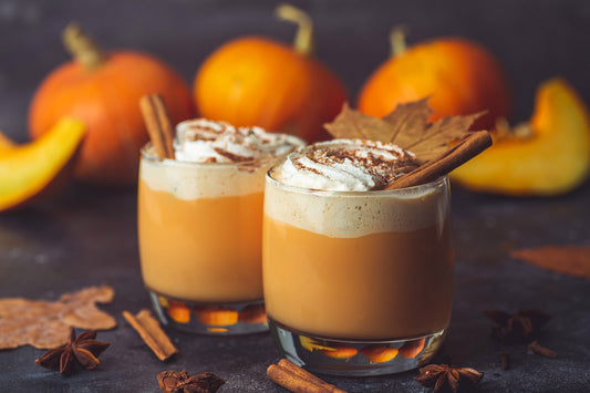 Pumpkin Spice Latte in 2 Gläsern