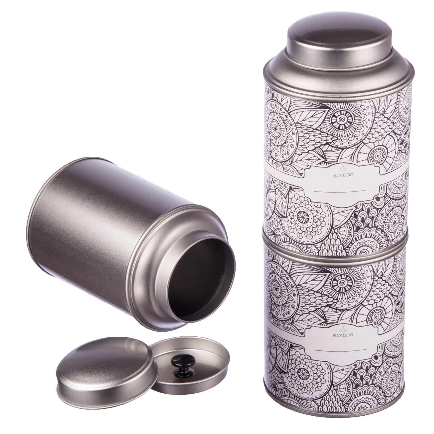 Teedosen mit extra Aromadeckel inkl. Etiketten