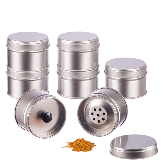 12er Pack der kleinen Gewürzdosen mit extra Aromadeckel inkl. 12 Etiketten