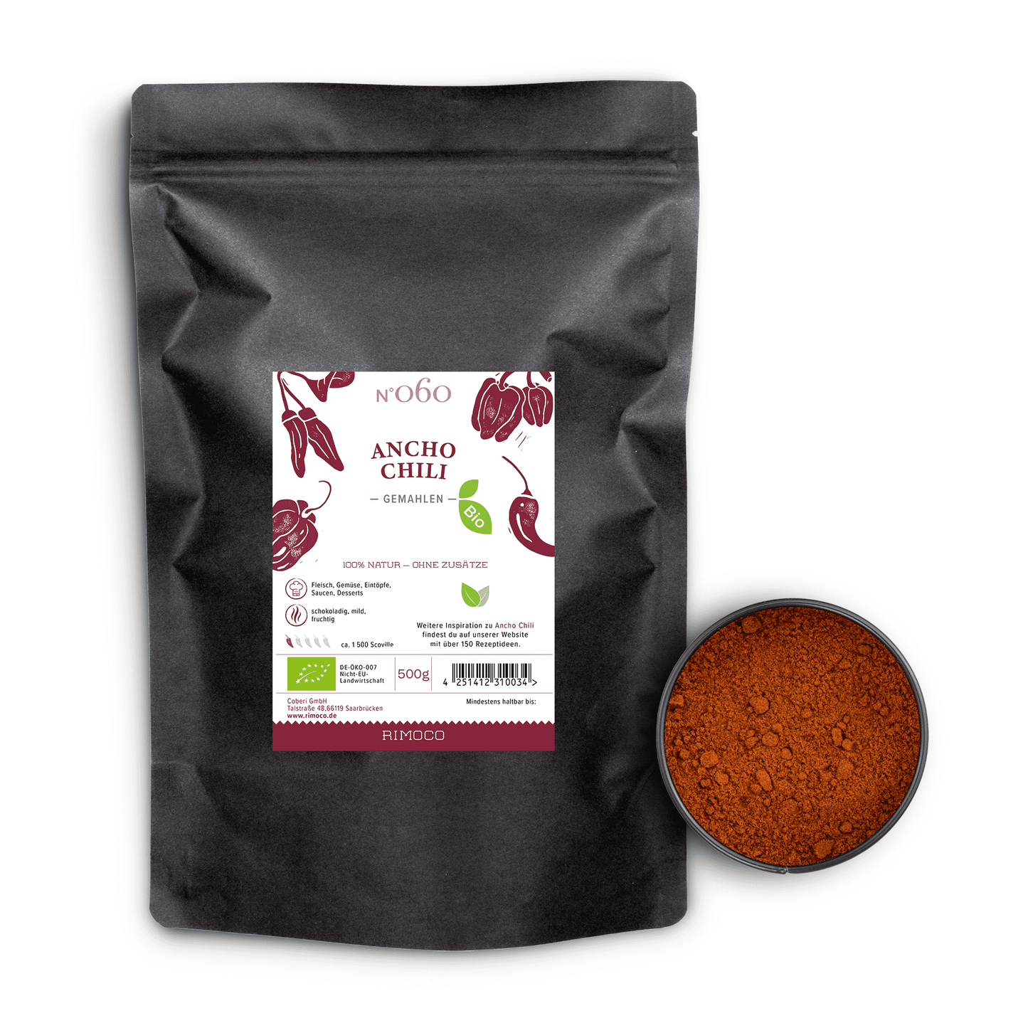 Bio Ancho Chili gemahlen