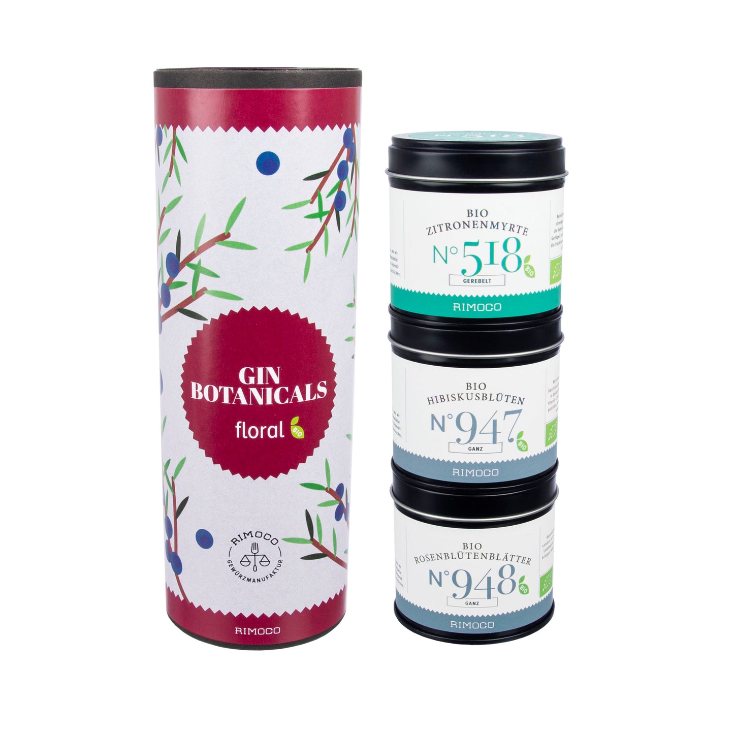 Gin Geschenkset mit floralen Botanicals