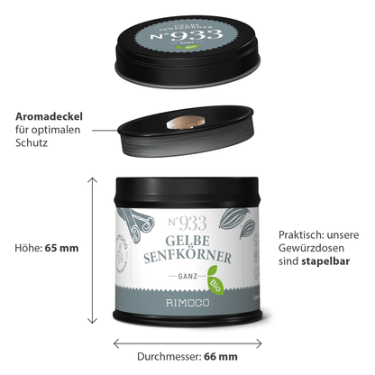 Bio Gelbe Senfkörner ganz