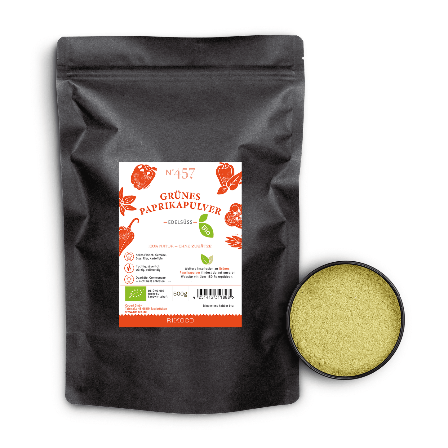 Bio Grünes Paprikapulver edelsüß