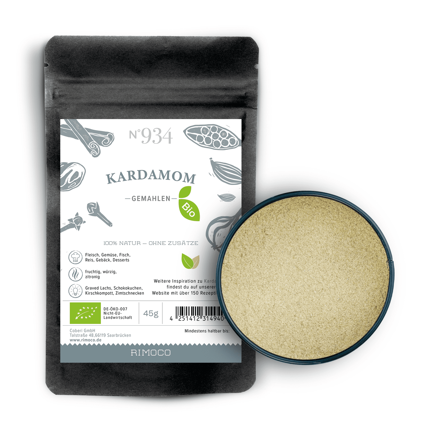 Bio Kardamom gemahlen