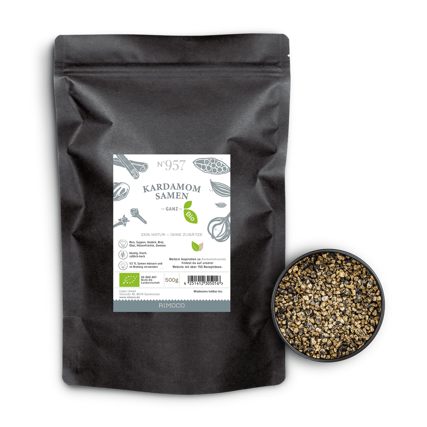 Bio Kardamomsamen ganz