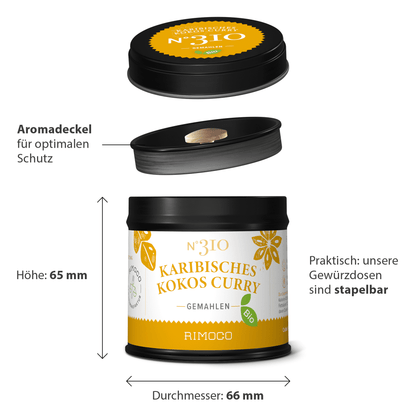 Bio Karibisches Kokos Curry