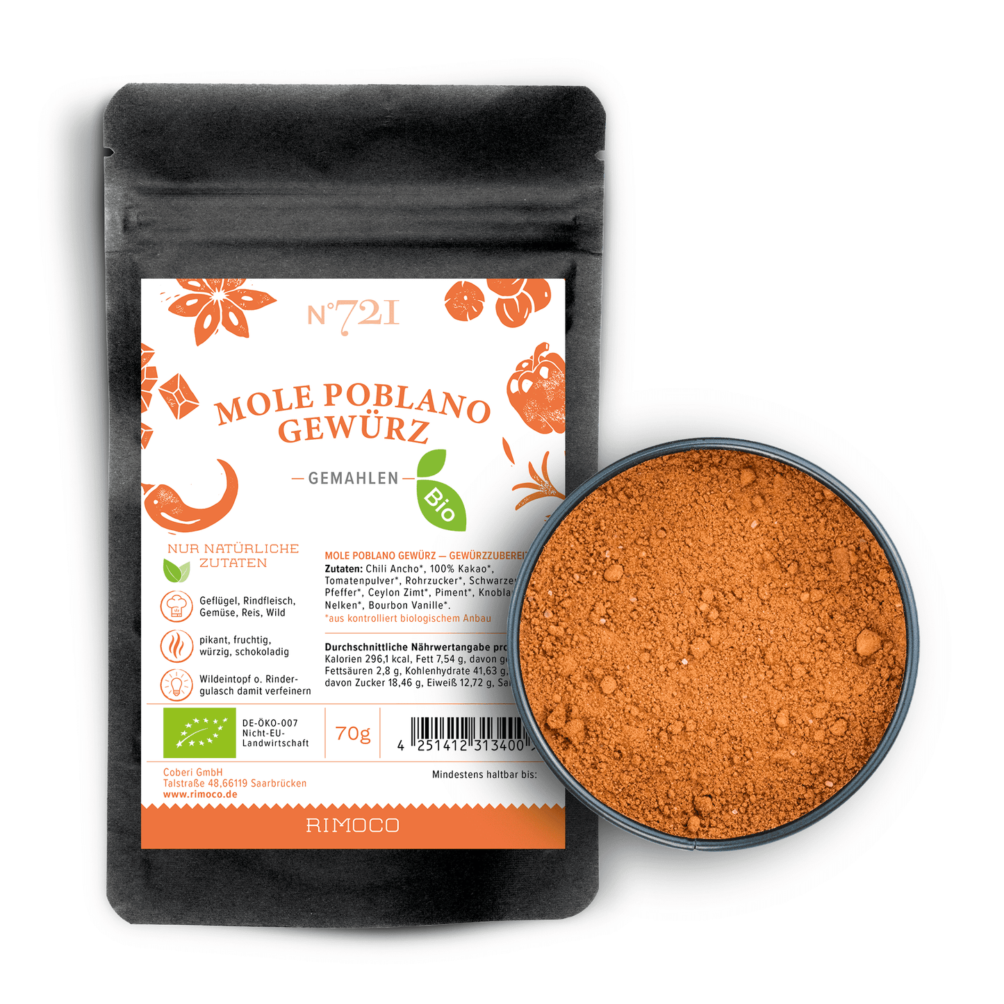 Bio Mole Poblano Gewürz