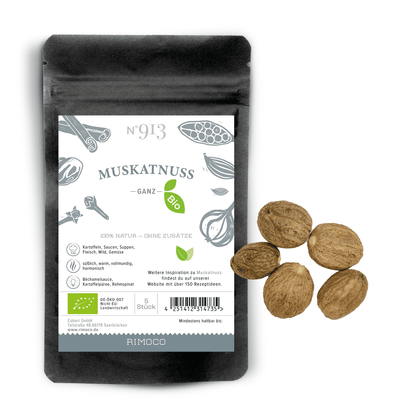 Bio Muskatnuss ganz