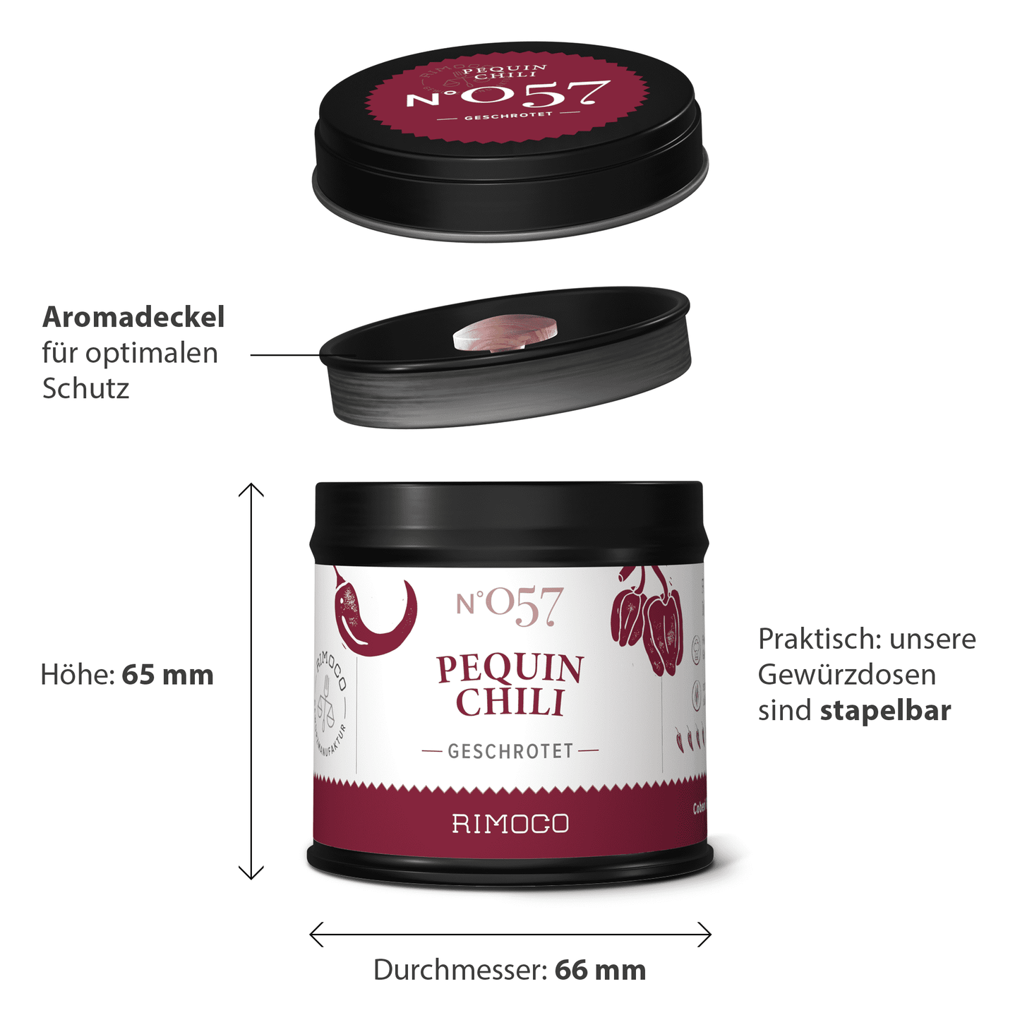 Pequin Chili gemahlen