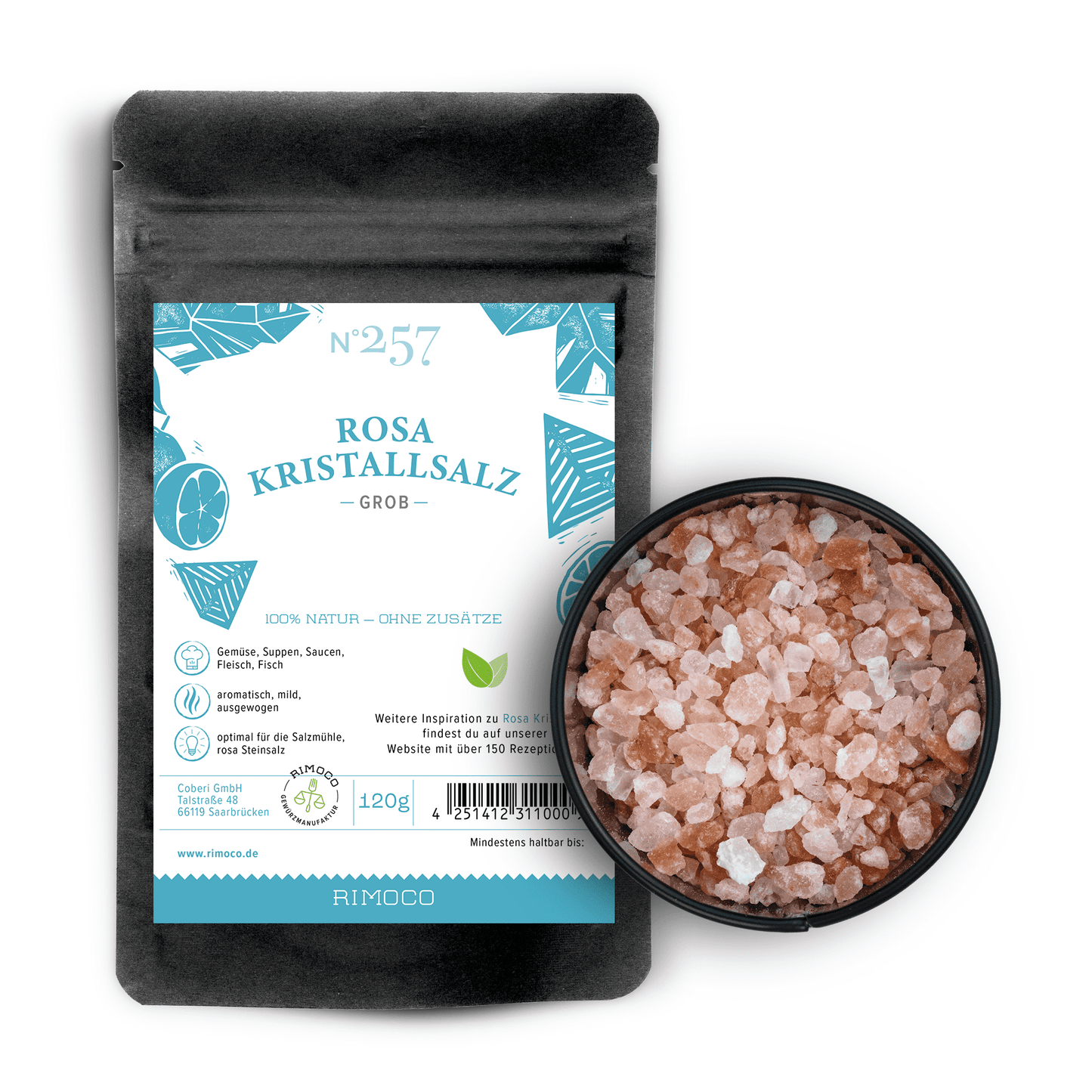 Rosa Kristallsalz grob