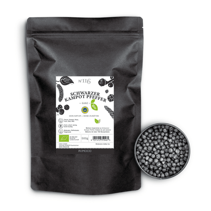 Bio Schwarzer Kampot Pfeffer
