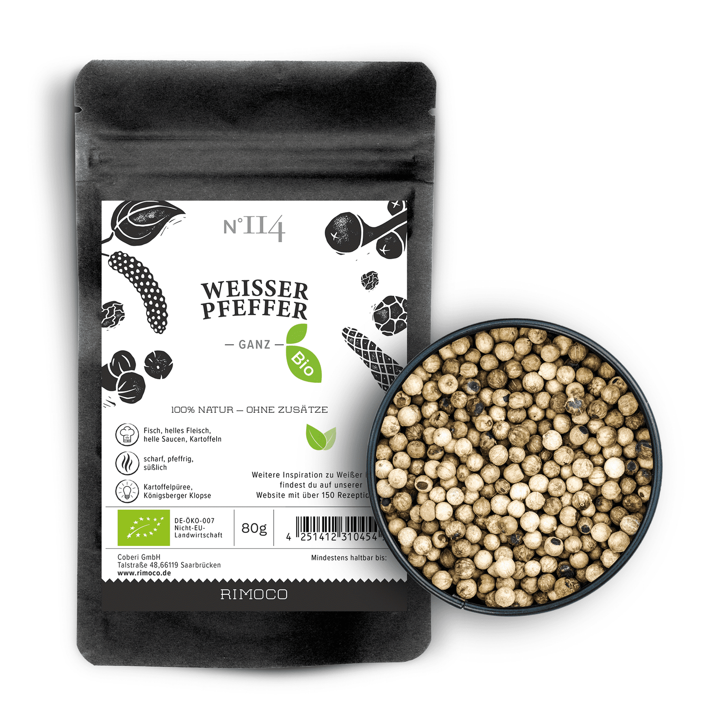 Bio Weißer Pfeffer