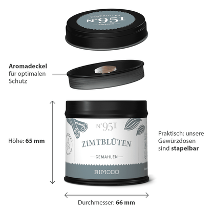 Zimtblüten gemahlen