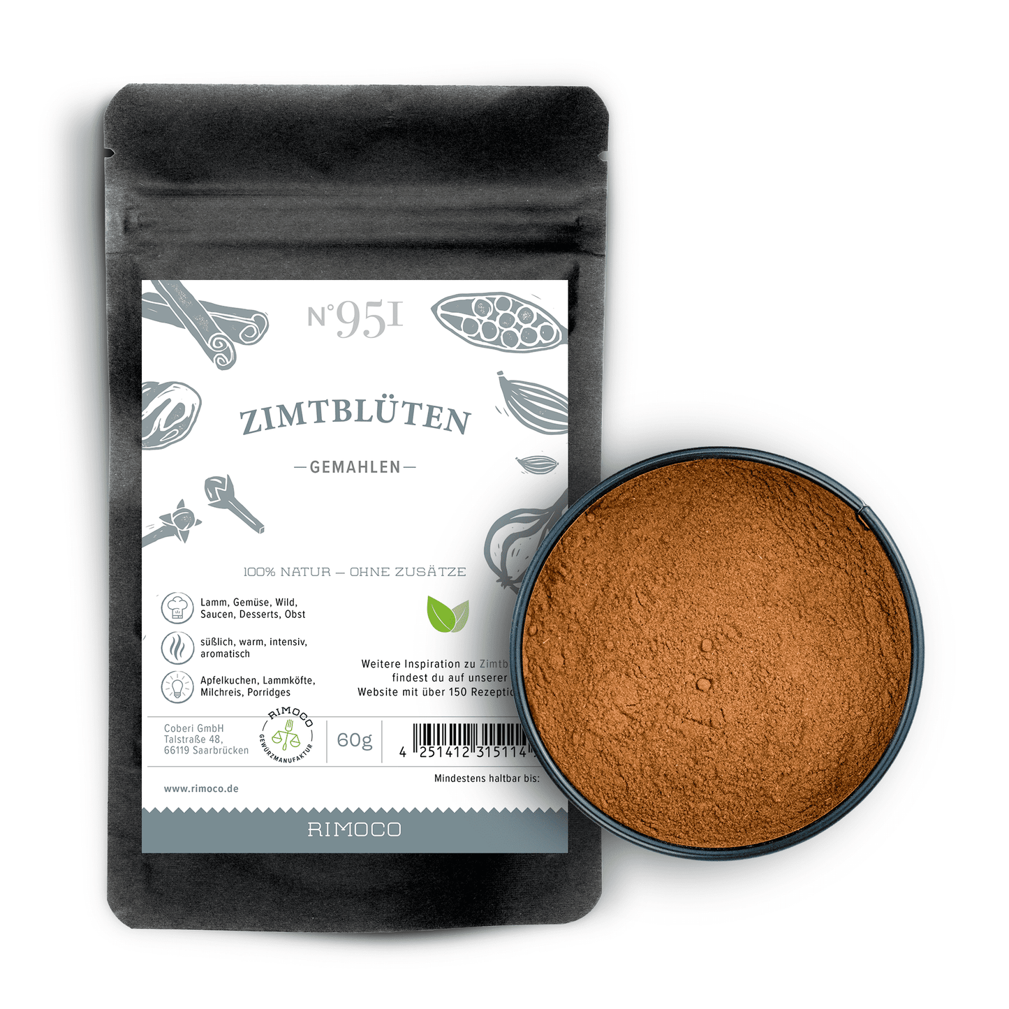 Zimtblüten gemahlen